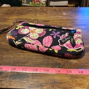 Vera Bradley top zip wristlet/wallet